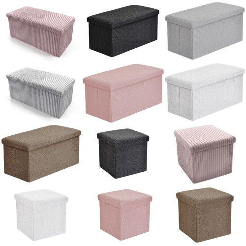 Folding ottoman storage box - storage,