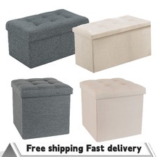 Folding Ottoman Storage Box