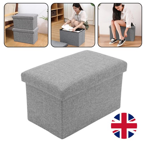 40cm folding ottoman - ottoman, storage