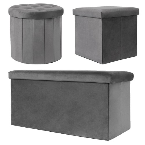 Folding ottoman storage - folding,