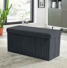 Ribbed Ottoman Storage Box